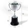 036V Cup, award figure, silver, plastic stand, 22.7 × 11.8 × 9 cm.