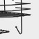 Carbon -wall regiment, wall, 1 tier, with a soap dish, 27.5 × 20 × 15.5 cm, black color is black