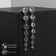 Hanging earrings with rhinestones “Snake” l = 6.5, white color in silver, 7.6 cm