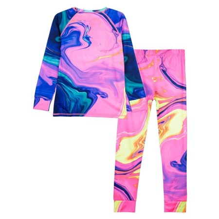 Thermal complex for girls: trousers, sweatshirt, height 134 cm-5