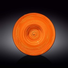 Deep plate Wilmax England Spiral, D = 27 cm, 250 ml, Orange color
