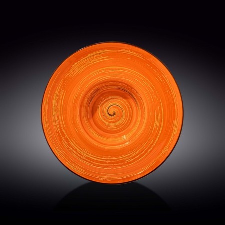 Deep plate Wilmax England Spiral, D = 27 cm, 250 ml, Orange color