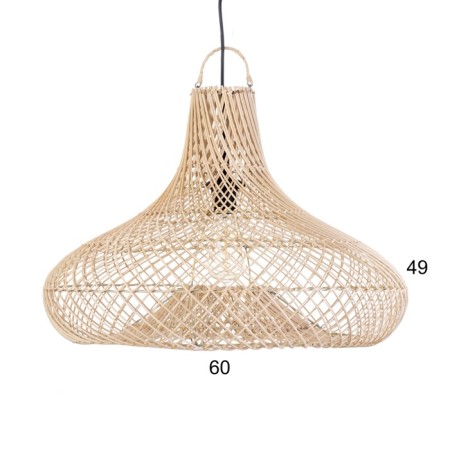 Ceiling Lamp from Rotan "Elvin" 1x120W, E27, 60x60x40 cm-3
