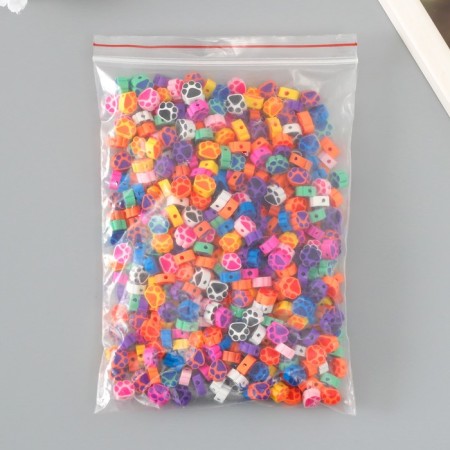 Beads rubber curly "paw" mix, units. 500 pcs.-3