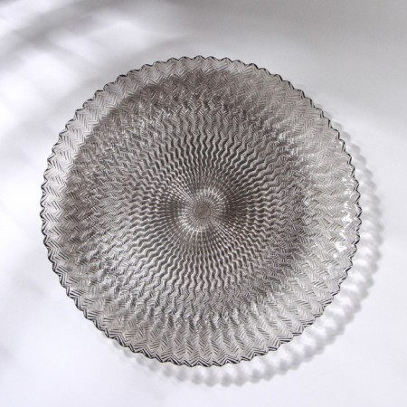 Serving dish "Retro Grey", d = 28 cm, color gray color