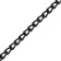 Metal leash, 120 cm x 3 mm, black