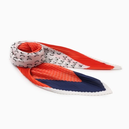 Platen women's scarf Minaku, 70*70, central red