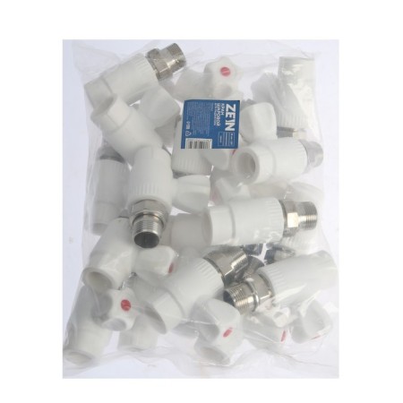 Balling tap for Zein radiator, polypropylene, straight, d = 25 mm x 3/4 "-2