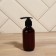 Set of bath, in a cosmetic bag, 2 items (washcloth, bottle 150 ml), black color