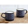 Ceramic circle "Geometry", 380 ml, blue color