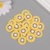 Decor for creativity PVC "Lemon in the context" set of 20 grams 0.3x2x2 cm