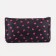 Cosmetic bag with lightning, black/raspberry color