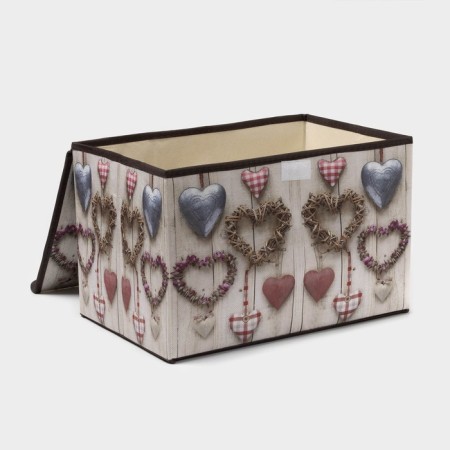 Stelly box for storage with a lid "Heart", 37 × 24 × 24 cm-2