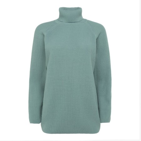 Jumper female minku: casual collection olive color, size 46-10