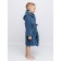 Baby robe, height 116 cm, indigo color