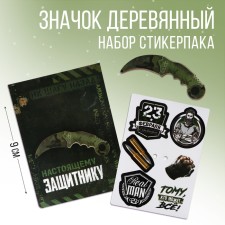 Icon with stickers 