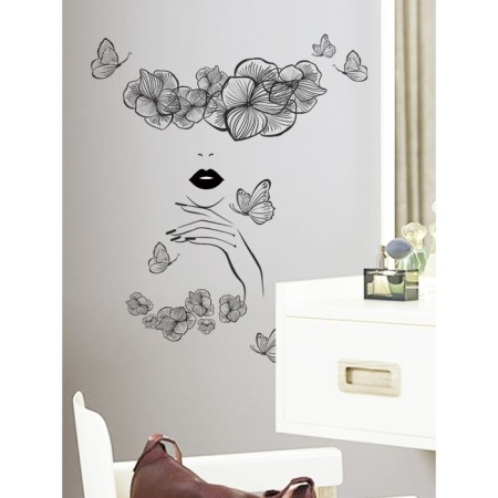 Interior stickers "Manicure" 28x65 cm black