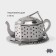 Magistro teas “Vent kettle”, silver color