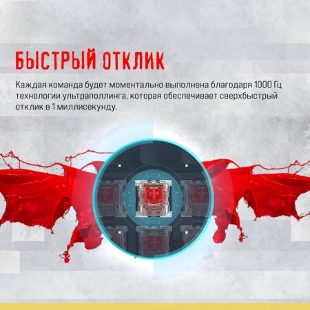 Keyboard A4Tech Bloody S87 Energy Mechanical White/Yellow USB for Gamer LED (S87 USB EN 103389-7