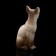 Porcelain figurine "Taika cat", Siam, 10cm