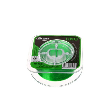 Premier Fishing uno fishing line, diameter 0.2 mm, test 4.4 kg, 100 m, green