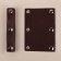 Linings on the handle for a bag, on the buttons, 13 × 9 cm, 2 pcs, the color is dark brown