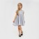 Dress elegant children's KAFTAN, p. 28 (86-92 cm), silver