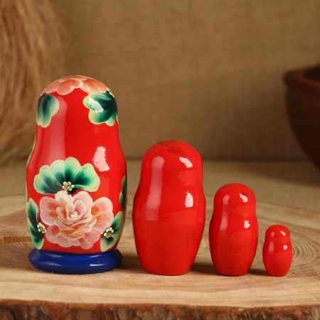 Matryoshka 5 puppet "Christie Souvenir", 10-11 cm, manual painting-9