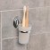 Holder for toothbrows, wall -mounted "Accoona A11103", glass, color chromium