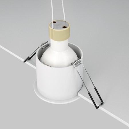 The built-in lamp Technical DL049-01WG, GU10, 1x12 W, 68x68x54 mm, white with gold-5