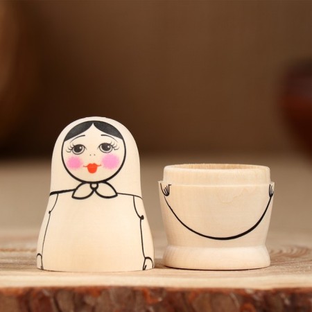 Harvesting for creativity "Matryoshka", wood, the highest category, 9x4x4cm-1