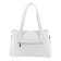 Female bag, artificial leather, white 35x8x24 cm