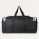 Road bag, 3 parts on zippers, external pocket, long belt, black/gray color