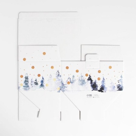 Folding box "Let it Snow", 22 x 15 x 10 cm, new year-8