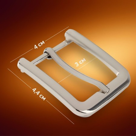 A belt buckle, 4 × 4.4 cm, 30 mm, silver color-1