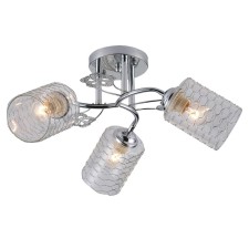 Ceiling light ESCADA, 1113/3PL. 3x40W, E27, 480x480x220 mm, chromium color