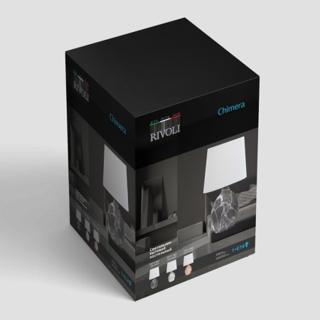 RIVOLI Chimera 7072-501 1CHA14, 40W, black and white desktop-5