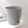 Pot for flowers with basal watering "Rumba", 3 l, color gray color