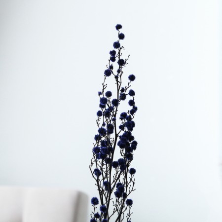 Dry flowers “Molokhay Mile”, 25 g, length - 70 cm, purple color-1
