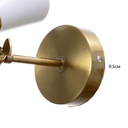 Sconces "Bianca" 1he27 40W white-gold 12x26x26 cm-6