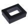 The box is folding, the lid is, with the window, black, 16.5 x 12.5 x 5.2 cm