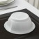 A set of plastic disposable plates for soup, 600 ml, 12 pcs, white color