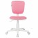 Brabix Joy MG-204W children's chair, without armrests, white plastic, pink TW-13A