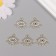 Decor for creativity metal, rhinestones "All -seeing Eye" gold 1.9x2.2x0.3 cm