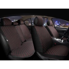 Carfashion Linen Cube Plus, set for the entire interior, textiles, black/red