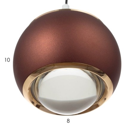 Bayerlux lamp "Lona" 1xLED 12W Burgundy 9.5x9.5x8-200 cm-4