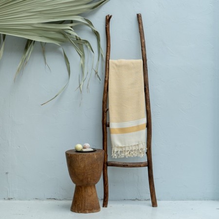 Pasionaria towel "Riza", 1200 g, size 90x190 cm, yellow color