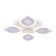 LED ceiling LED with Ambrella Light, Ice, FA280, 4XLED, 69 W, 5175LUM, 3000-6400K, white color.