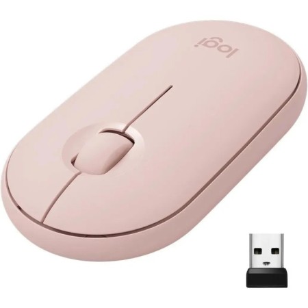 Logitech Pebble M350 mouse, wireless, optical, 1000 dpi, pink-4