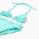 Separate swimsuit for girls, turquoise color, height 110-116 cm